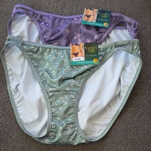 Vanity Fair Illumination String Bikini Panties Set Of 2 Size 7 L